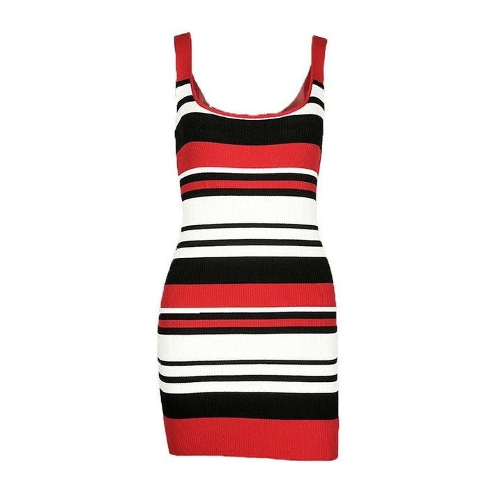 Stripe Fashion Bodycon Mini dress Image 3