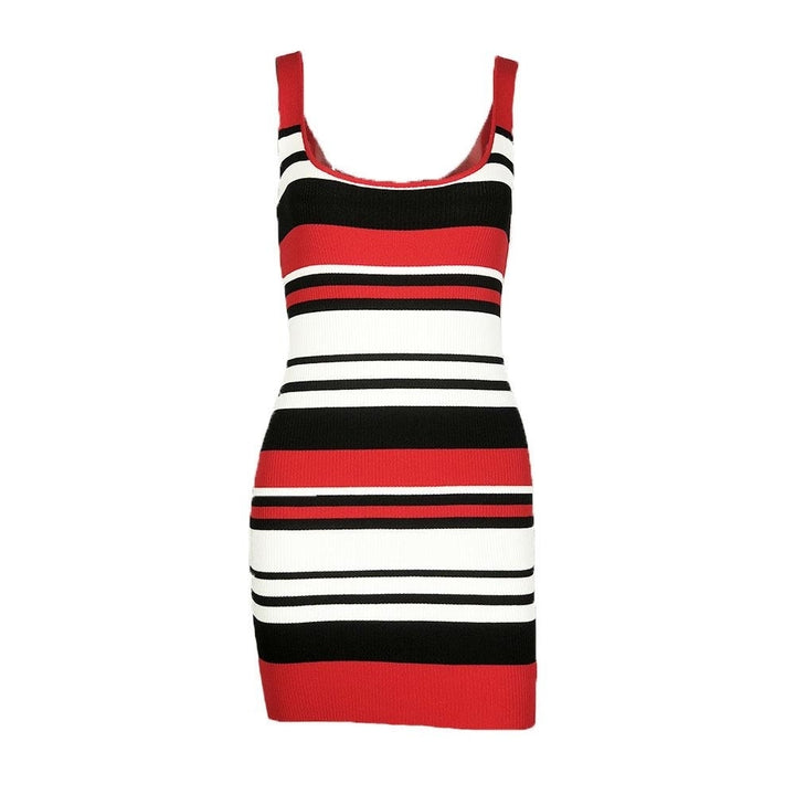 Stripe Fashion Bodycon Mini dress Image 7