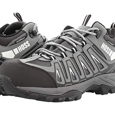 HOSS Mens Grey Trail Composite Toe Hiker Work Boot 53023 Durable Waterproof Image 1