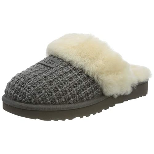 UGG Womens Cozy Knit Slipper Charcoal - 1117659-CHRC CHARCOAL Image 4