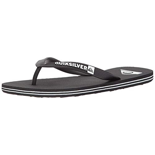 Quiksilver Mens Molokai Flip Flop Sandals Black/Black/White - AQYL100601-XKKW BLACK/BLACK/WHITE Image 4