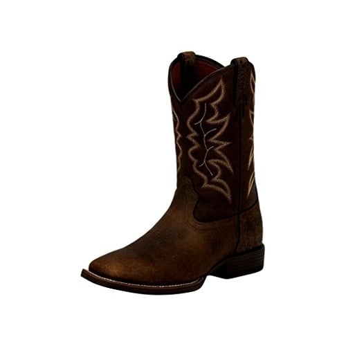 Justin Mens 11" Chet Western Boots Pebble Brown Leather Model 7222 Image 1