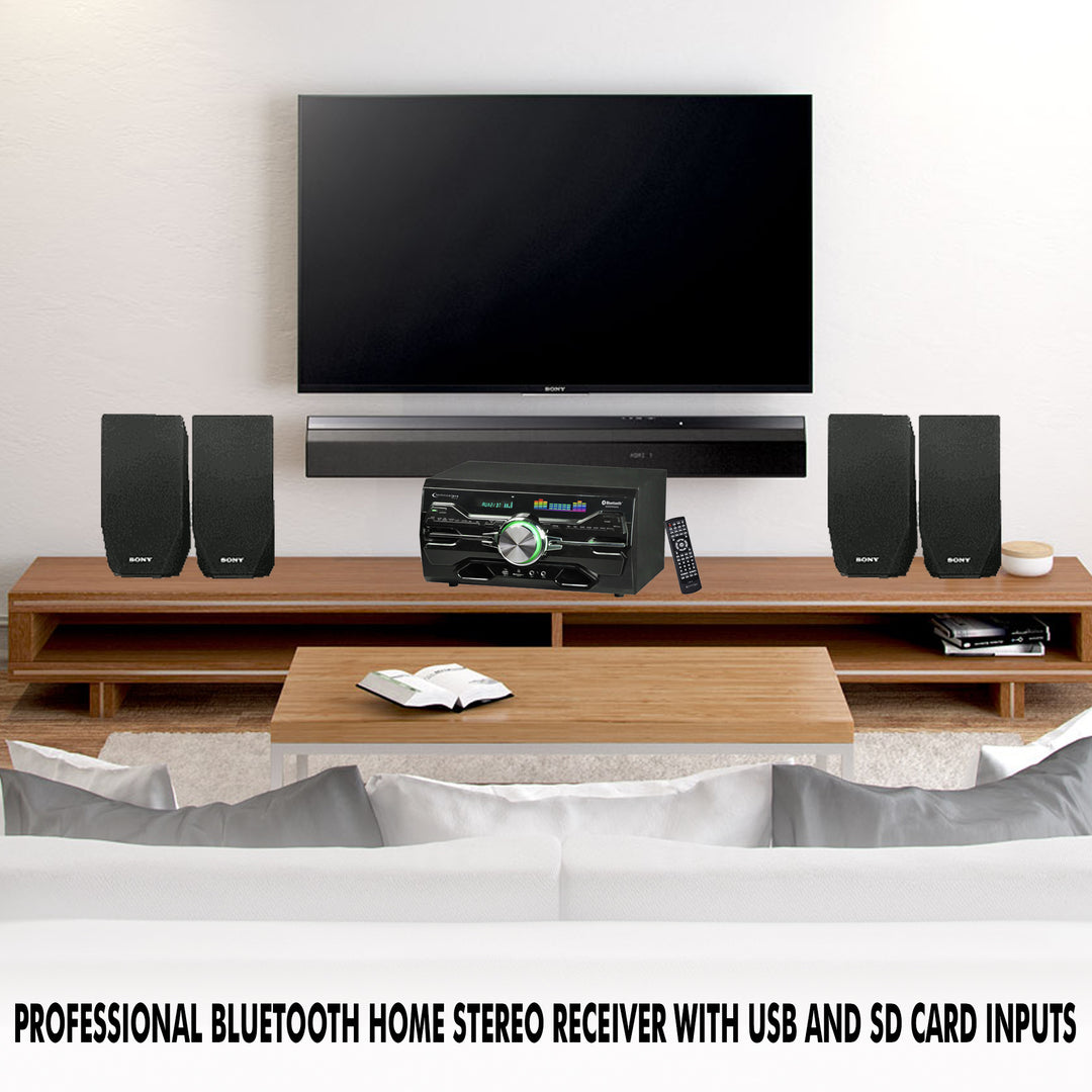 Technical Pro 4000W Bluetooth Home Audio Receiver with DVD Player and Microphone Image 6