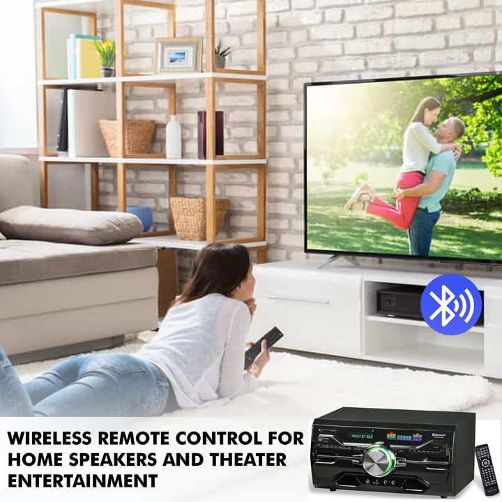 Technical Pro 4000W Bluetooth Home Audio Receiver with DVD Player and Microphone Image 7