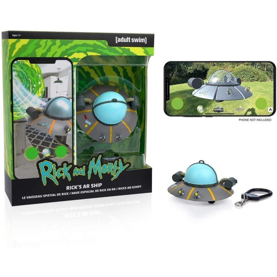 Rick and Morty Virtual Ricks AR Ship Remote Control Spaceship Interactive Toy WOW Stuff Image 1