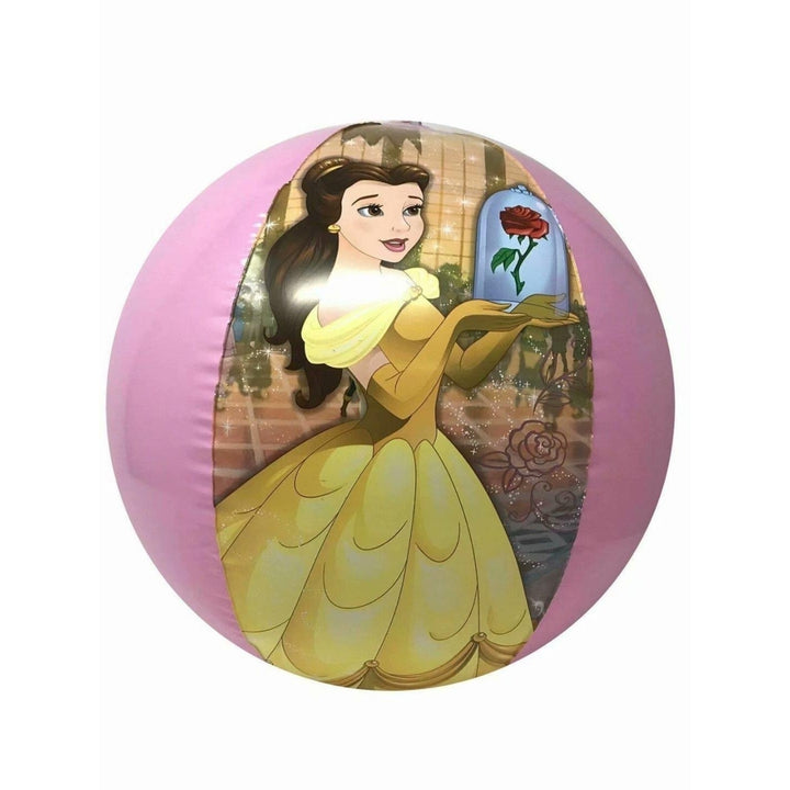 Disney Princess Inflatable Beach Ball Pool Toy Cinderella Belle Rapunzel Water Fun Image 4