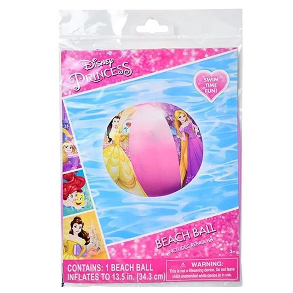 Disney Princess Inflatable Beach Ball Pool Toy Cinderella Belle Rapunzel Water Fun Image 4