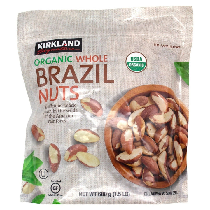 Kirkland Signature Organic Whole Brazil Nuts 24 Ounce Image 1