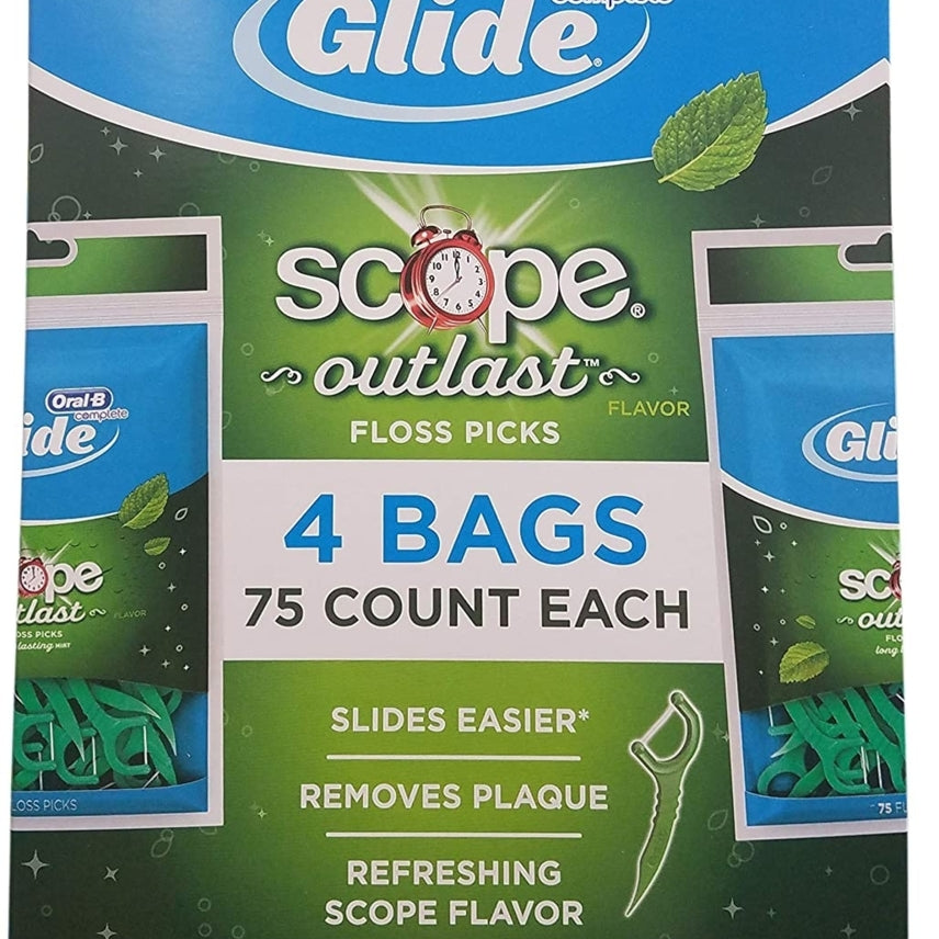 Oral-B Glide Floss Picks with Scope300 Count Image 1