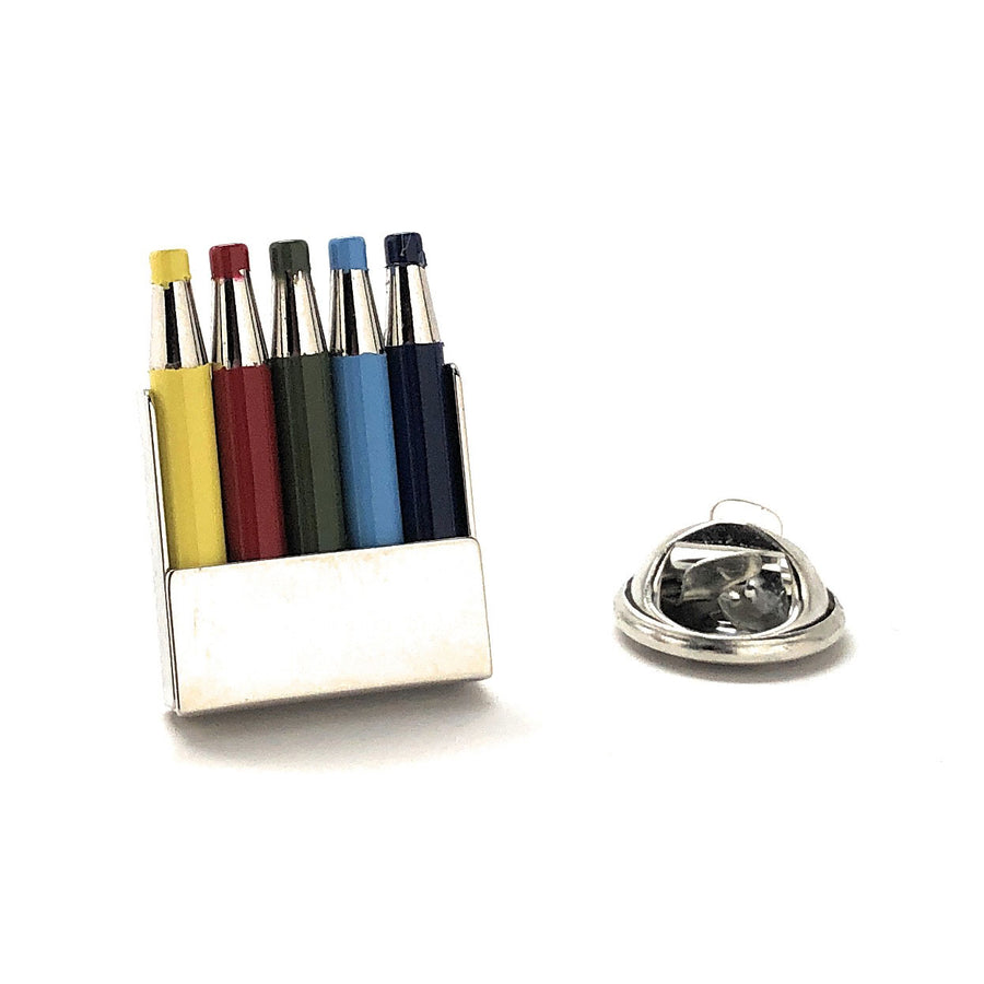 Lapel Pin Artist Color Pencil Set Enamel Pin 3D Detailed Design Tie Tack Painter Markers Artist Gift Image 1