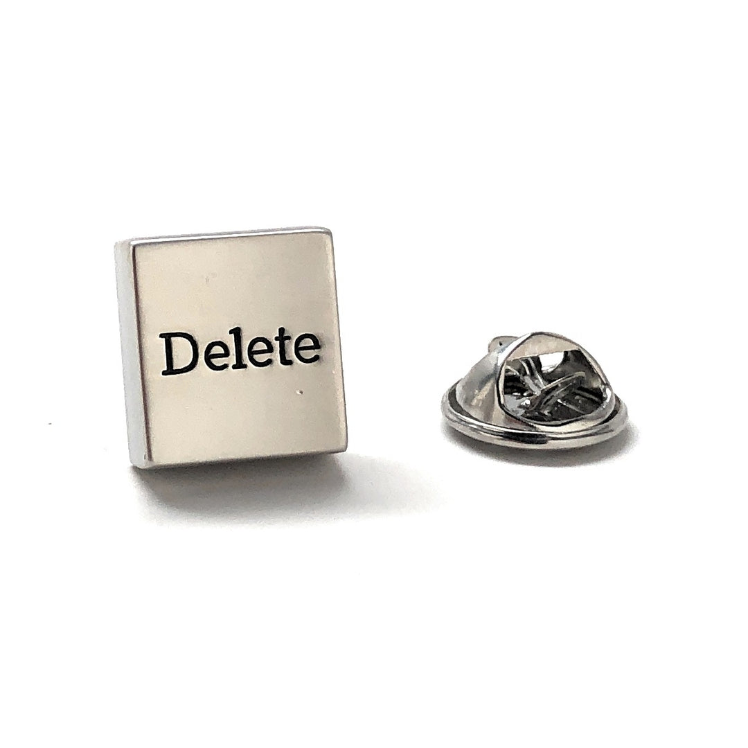 Lapel Pin Computer Delete Key Enamel Pin Computer Nerd Pin Tie Pin Dot Com Computer Science Image 1