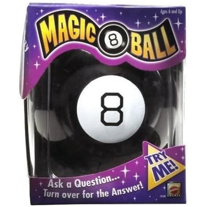 Mattel Magic 8 Ball Fortune Teller Lucky Questions Answers Toy Game Image 1
