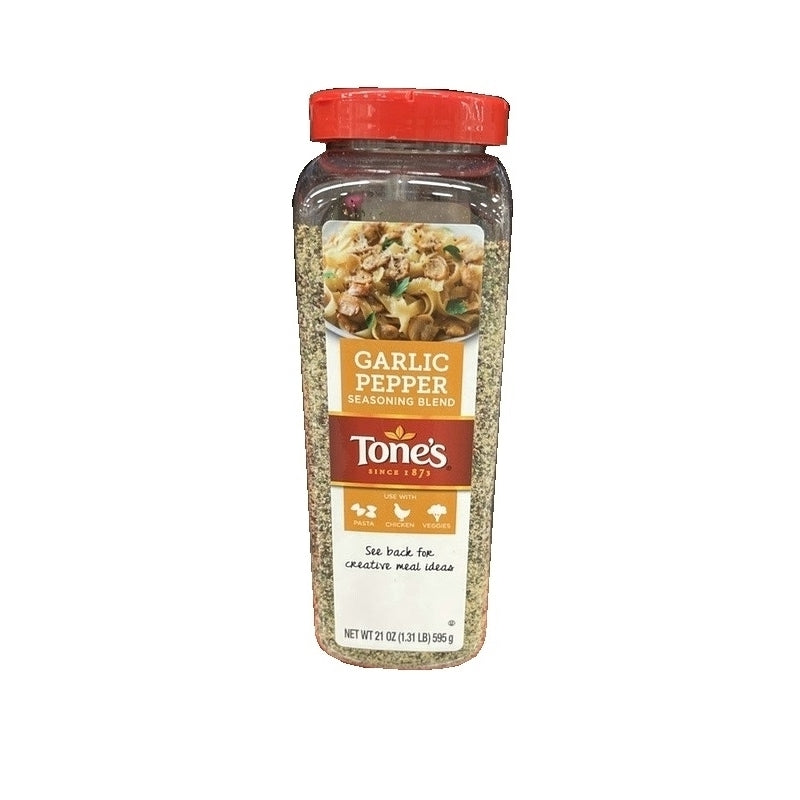 Tones Garlic Pepper Seasoning Blend21 Ounce Shaker Image 1