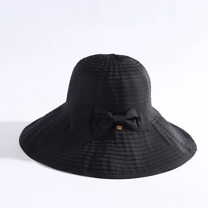 Womens All-match Large-edge Foldable Sun Hat Image 6