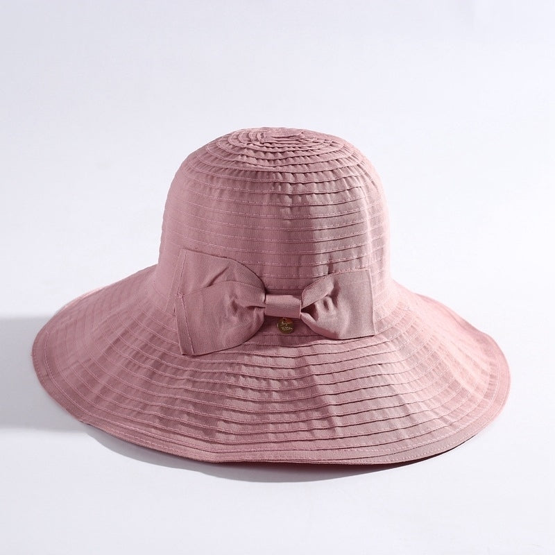 Womens All-match Large-edge Foldable Sun Hat Image 7