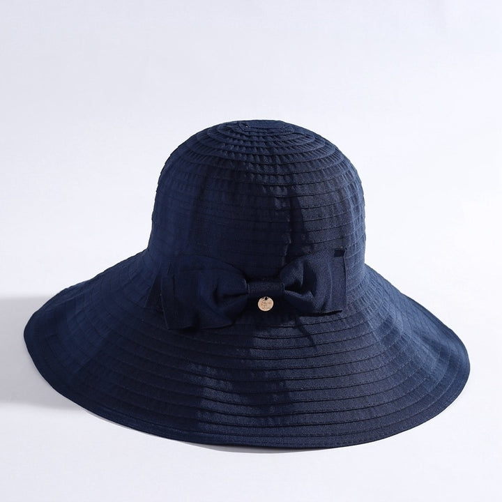 Womens All-match Large-edge Foldable Sun Hat Image 8