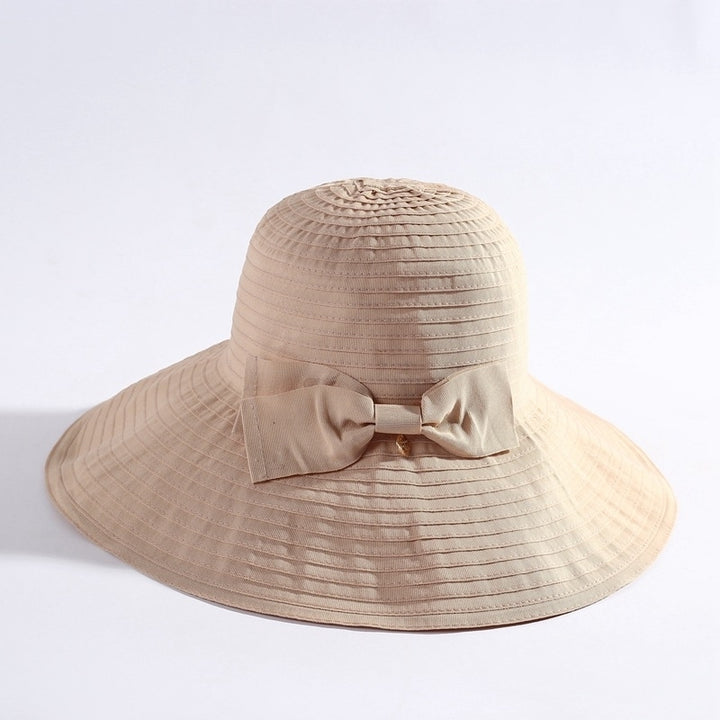 Womens All-match Large-edge Foldable Sun Hat Image 11