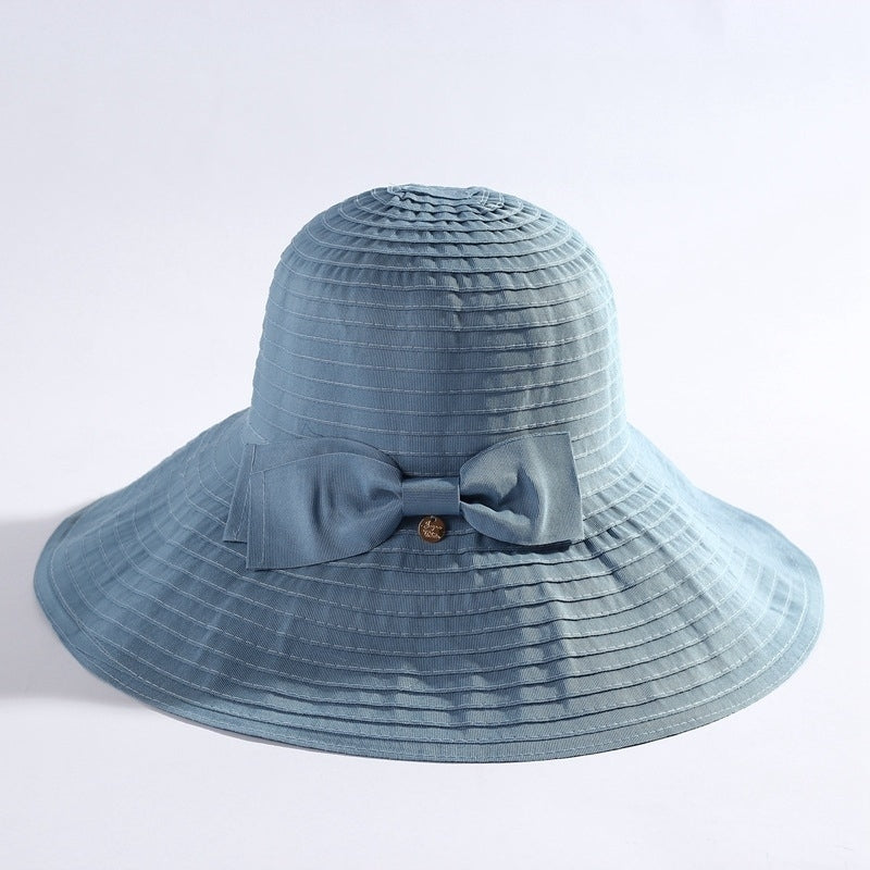 Womens All-match Large-edge Foldable Sun Hat Image 12