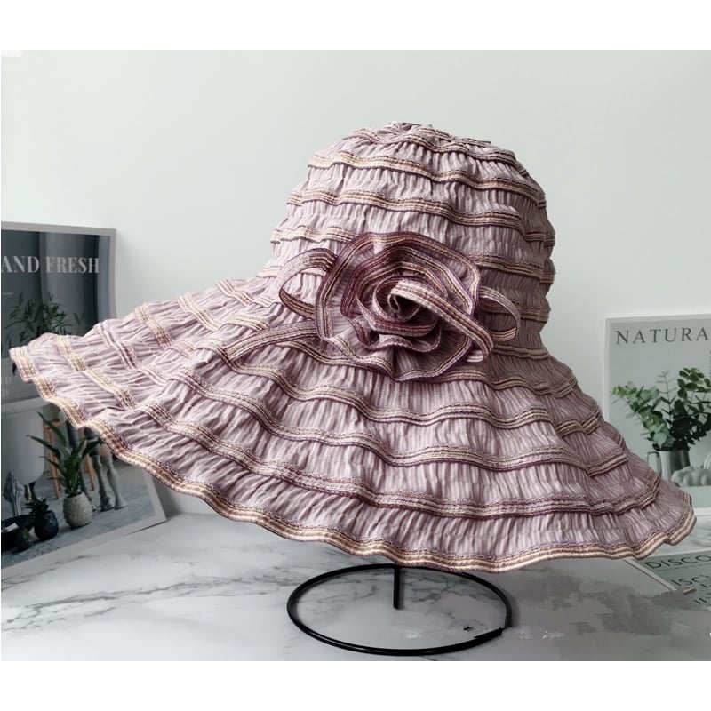 Anti-purple Line Travel Sun Hat Foldable And Washable Image 1