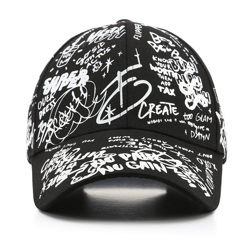 Unisex Outdoor Graffiti Hip Hop Sun Hat Image 3