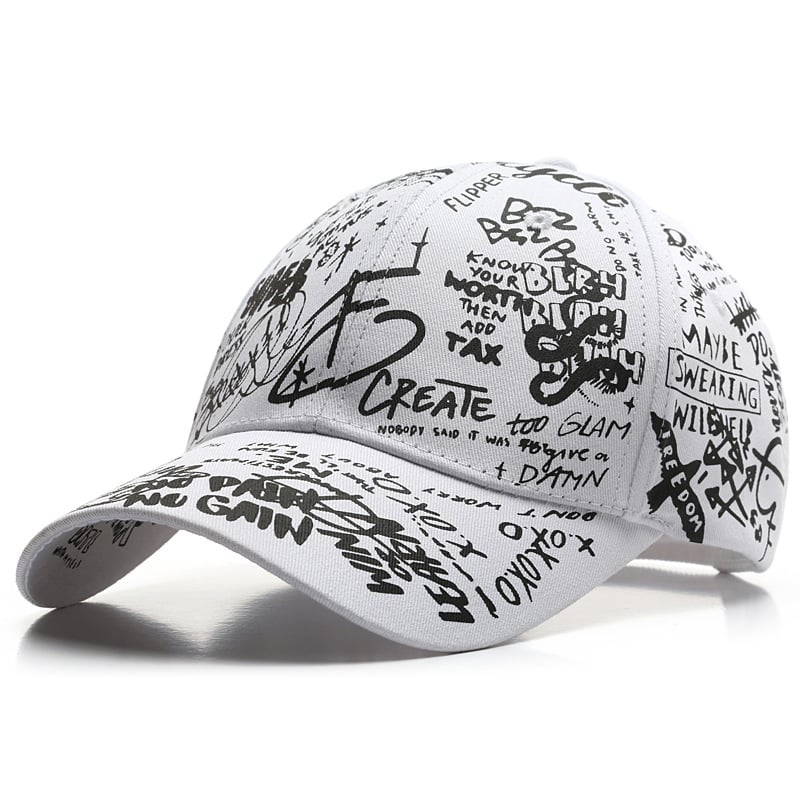 Unisex Outdoor Graffiti Hip Hop Sun Hat Image 1