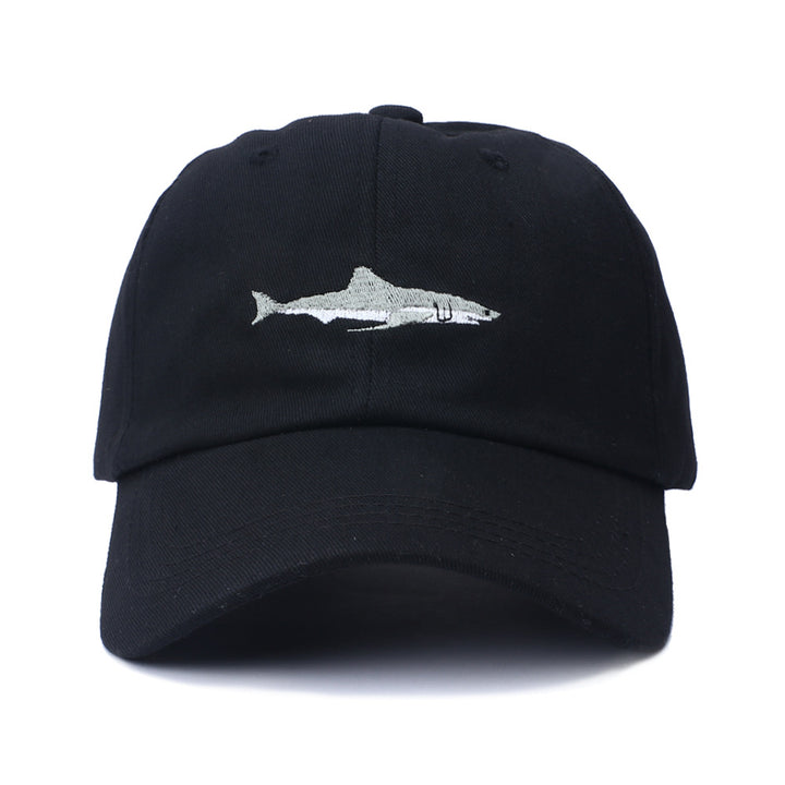 Unisex Shark Embroidery Baseball Cap Image 1