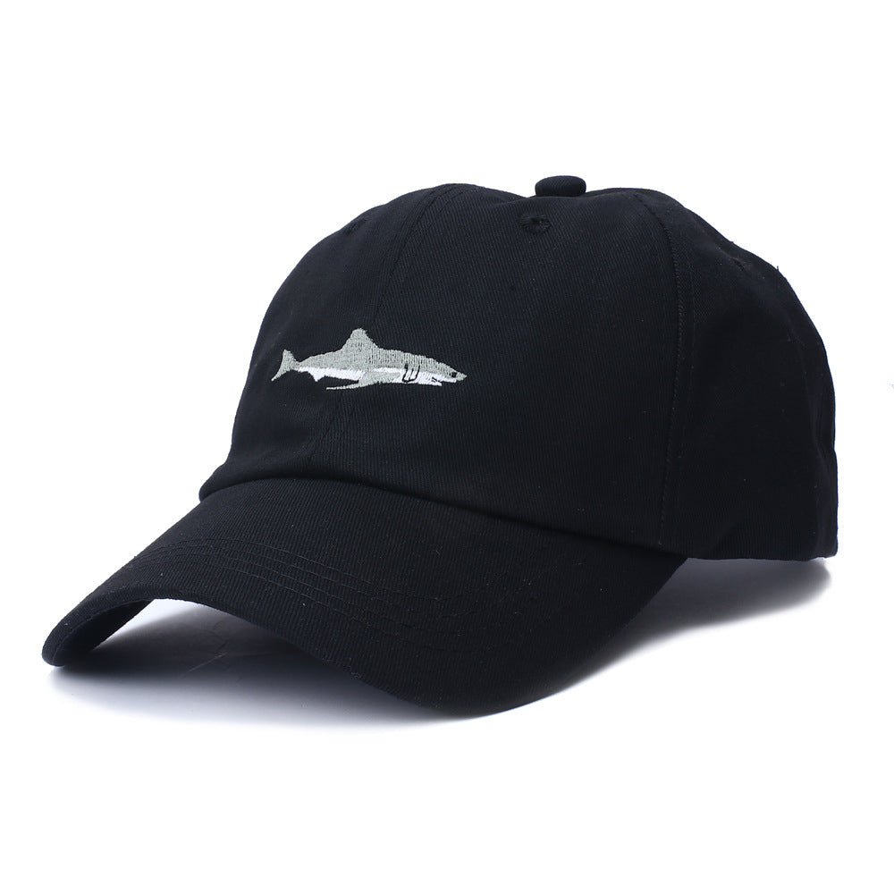 Unisex Shark Embroidery Baseball Cap Image 2