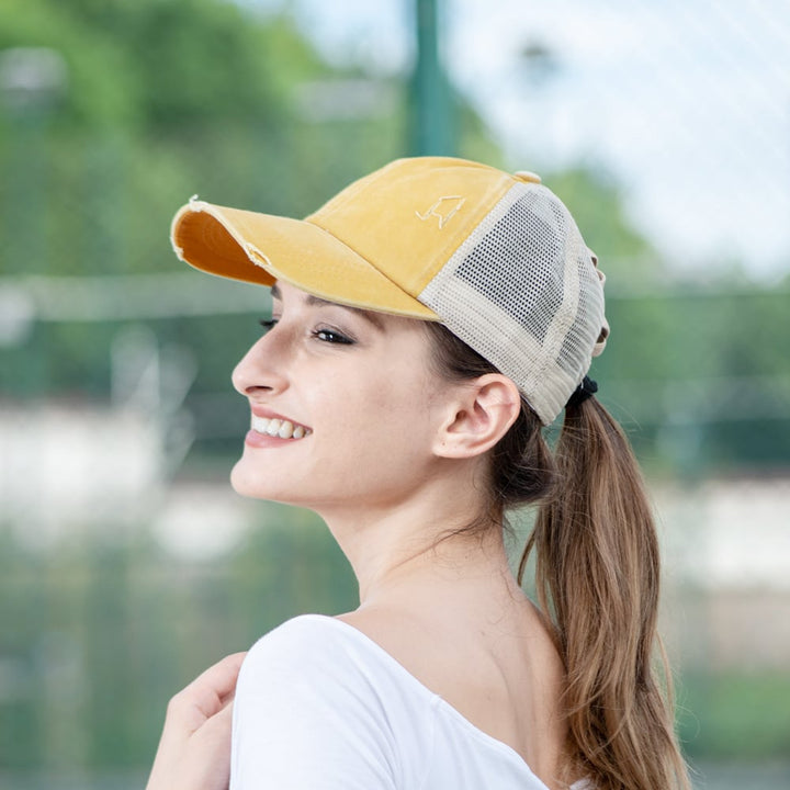 Cross Washed Baseball Outdoor Sun Hat Image 1