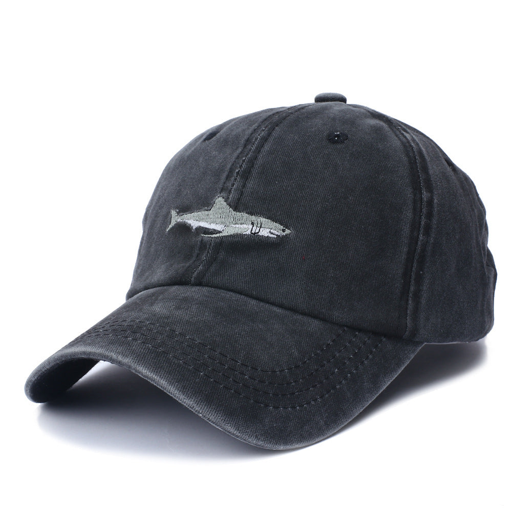 Unisex Shark Embroidery Baseball Cap Image 6