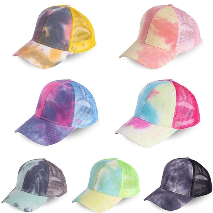 Tie-dye Open Cross Sunhat Image 2