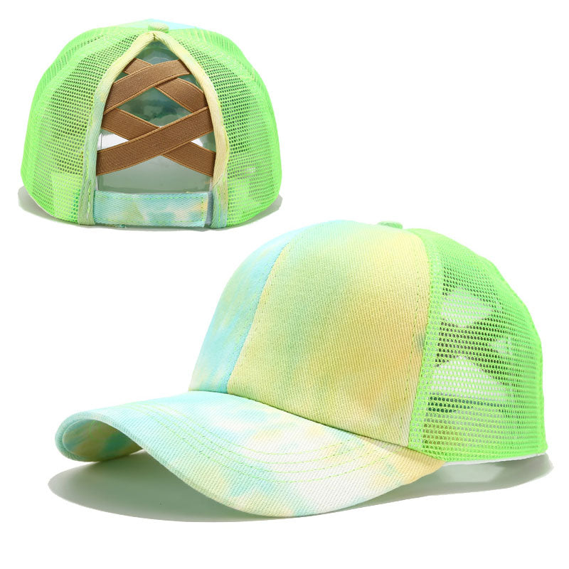 Tie-dye Open Cross Sunhat Image 6