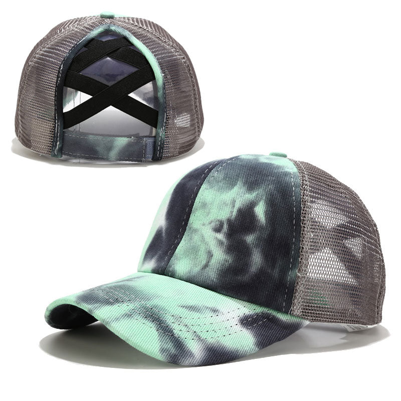 Tie-dye Open Cross Sunhat Image 7