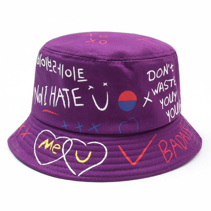 Unisex Graffiti Fisherman Hat Image 6