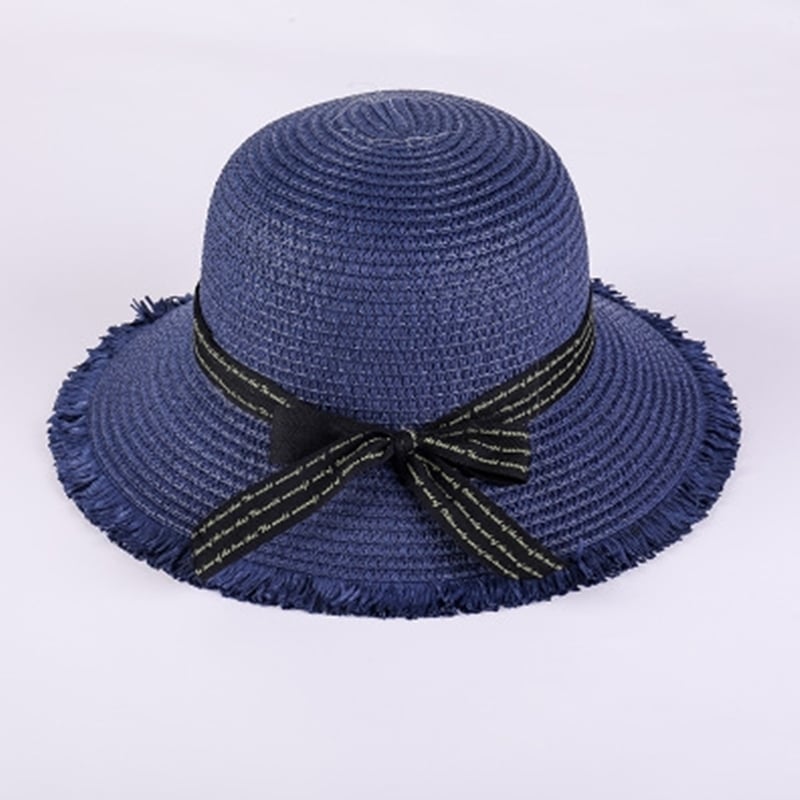 Ladies Fashion Fringed Beach Hat Image 1