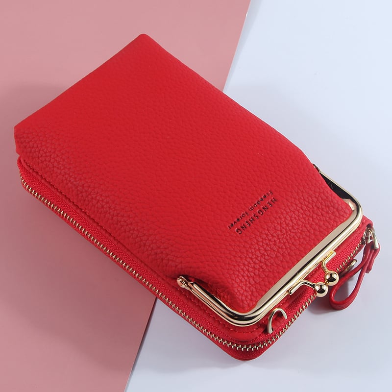 Cute Student Lady Cross Body PU Wallet Image 1