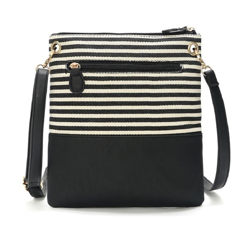 Contrasting Pu Simple Tassel Small Square Bag Image 2