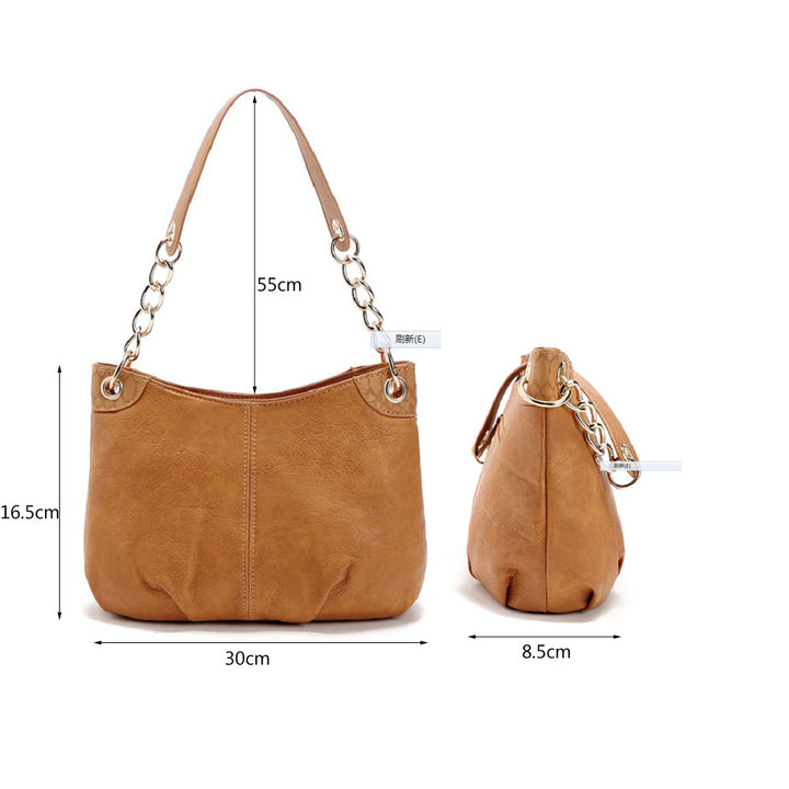 Ladies Simple Chain Shoulder Handbag Image 4