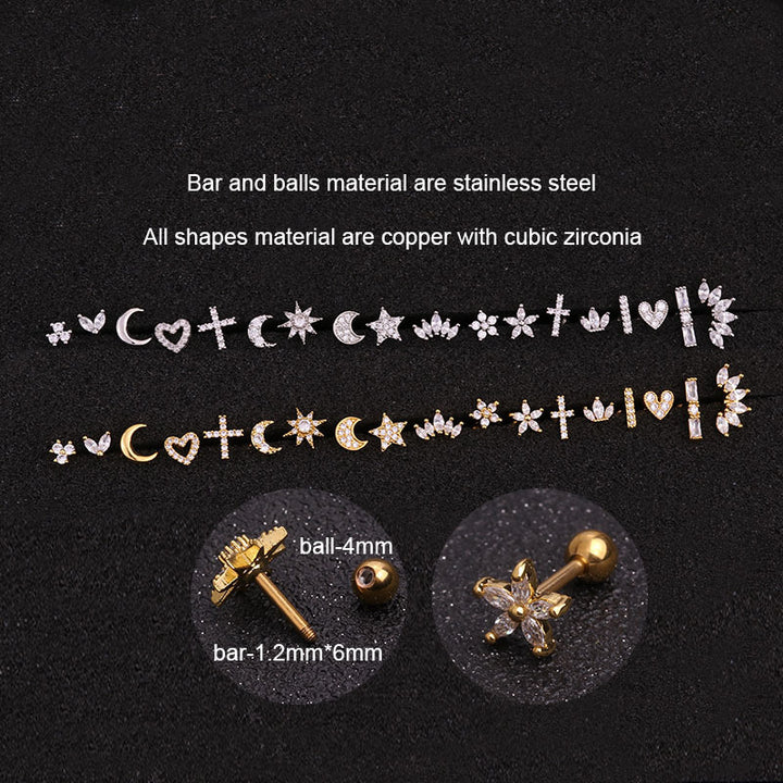 Stainless Steel Womens Ear Bone Nails Image 4