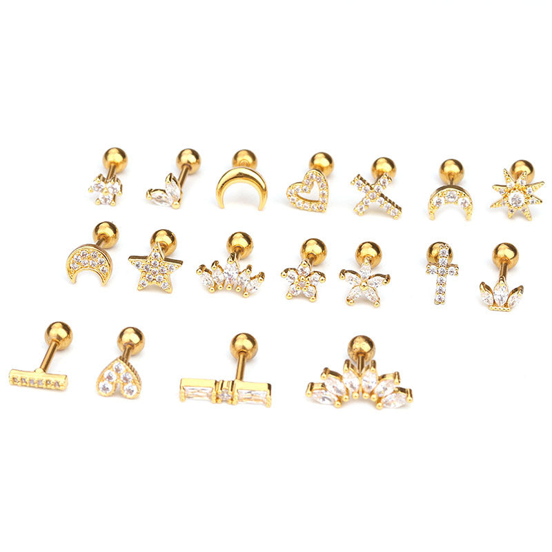 Stainless Steel Womens Ear Bone Nails Image 4