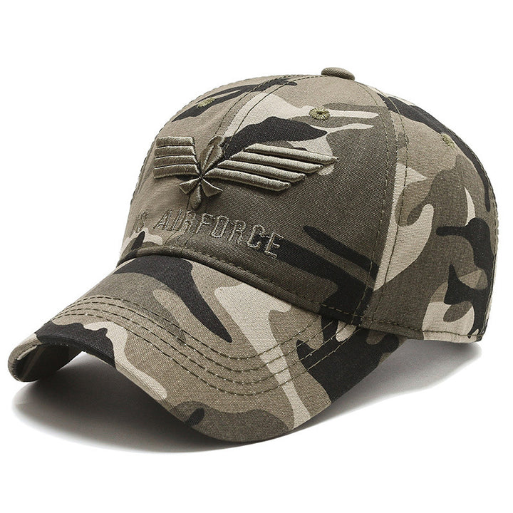 Mens Camouflage Visor Baseball Cap Image 7