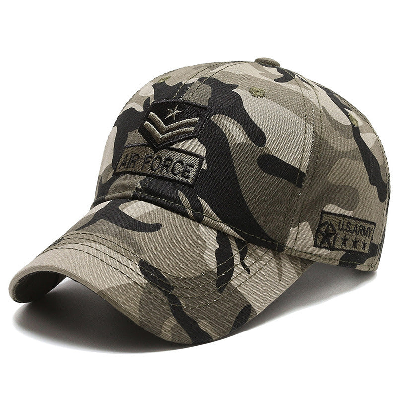 Mens Camouflage Visor Baseball Cap Image 11