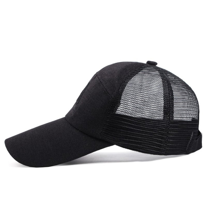 Mens Letters Sunscreen Baseball Net Cap Image 3