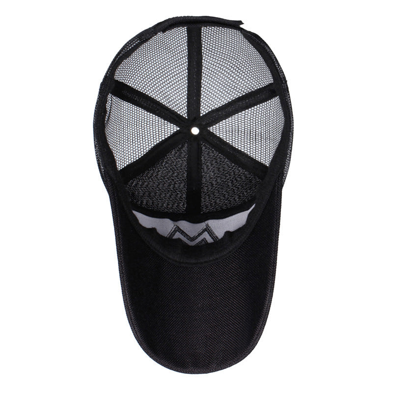 Mens Letters Sunscreen Baseball Net Cap Image 4