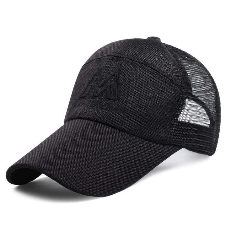 Mens Letters Sunscreen Baseball Net Cap Image 6