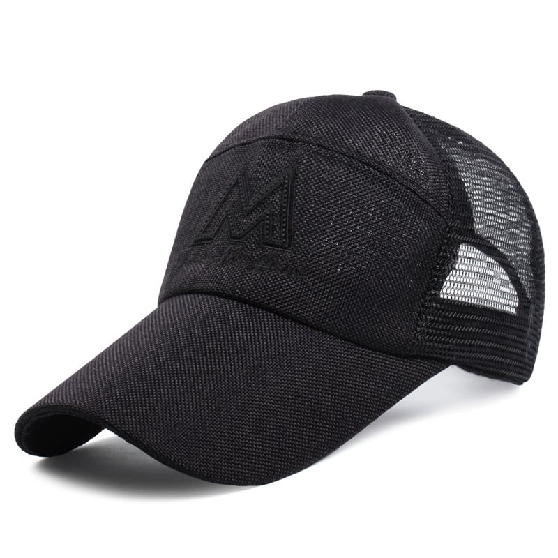 Mens Letters Sunscreen Baseball Net Cap Image 1