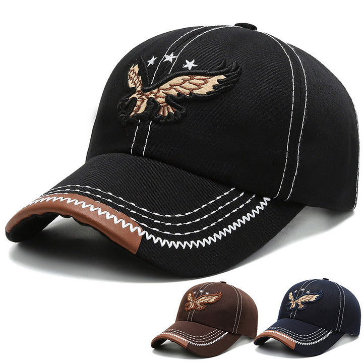 3-color Embroidered Eagle Mens Cap Image 1