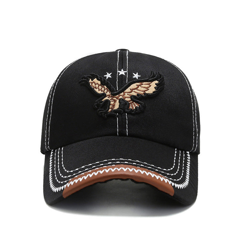 3-color Embroidered Eagle Mens Cap Image 2