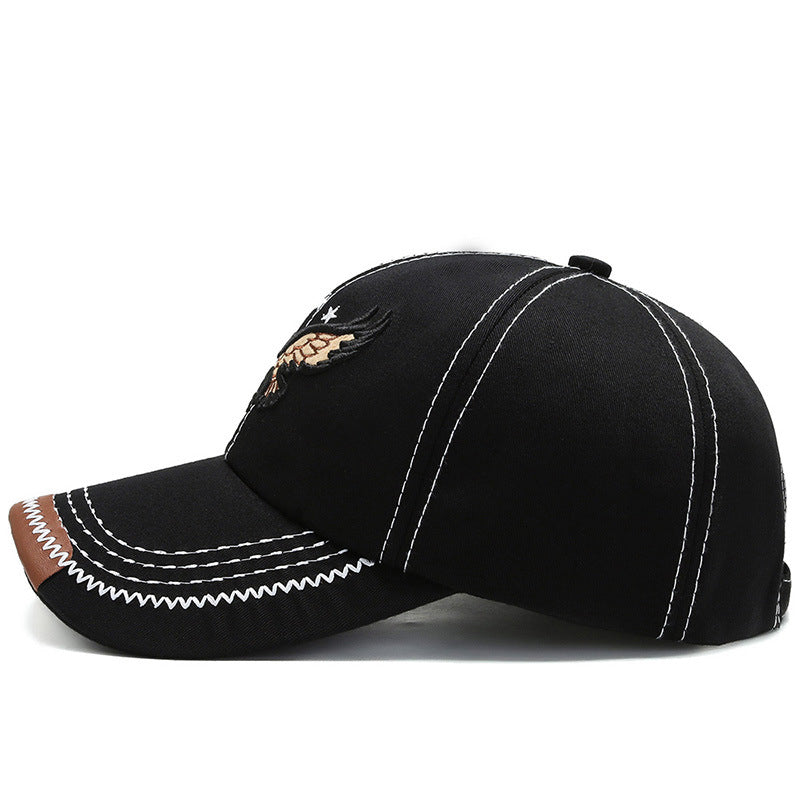 3-color Embroidered Eagle Mens Cap Image 3