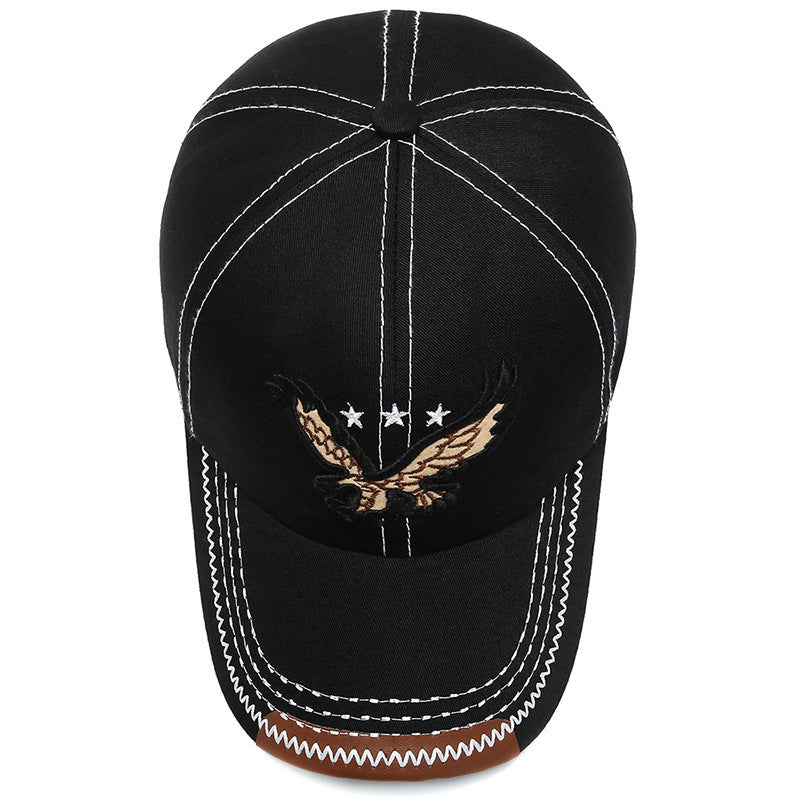 3-color Embroidered Eagle Mens Cap Image 4