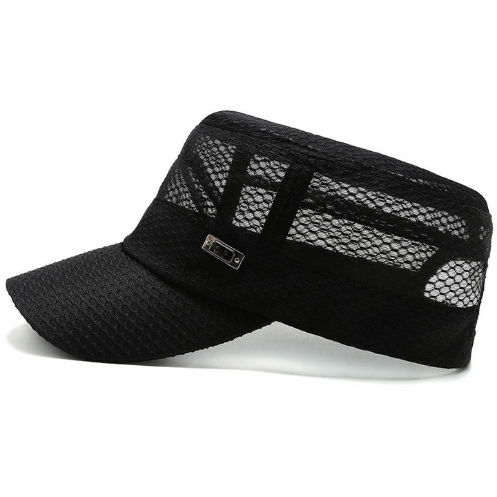 Mens Middle-aged Comfortable Breathable Mesh Cap Image 2